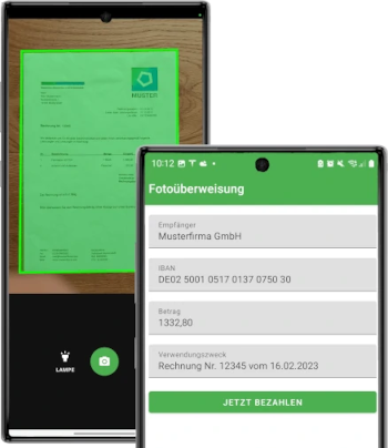 screenshot of Docutain Photo Payment SDK