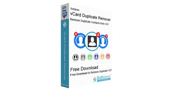 screenshot of Softaken vCard Duplicate Remover