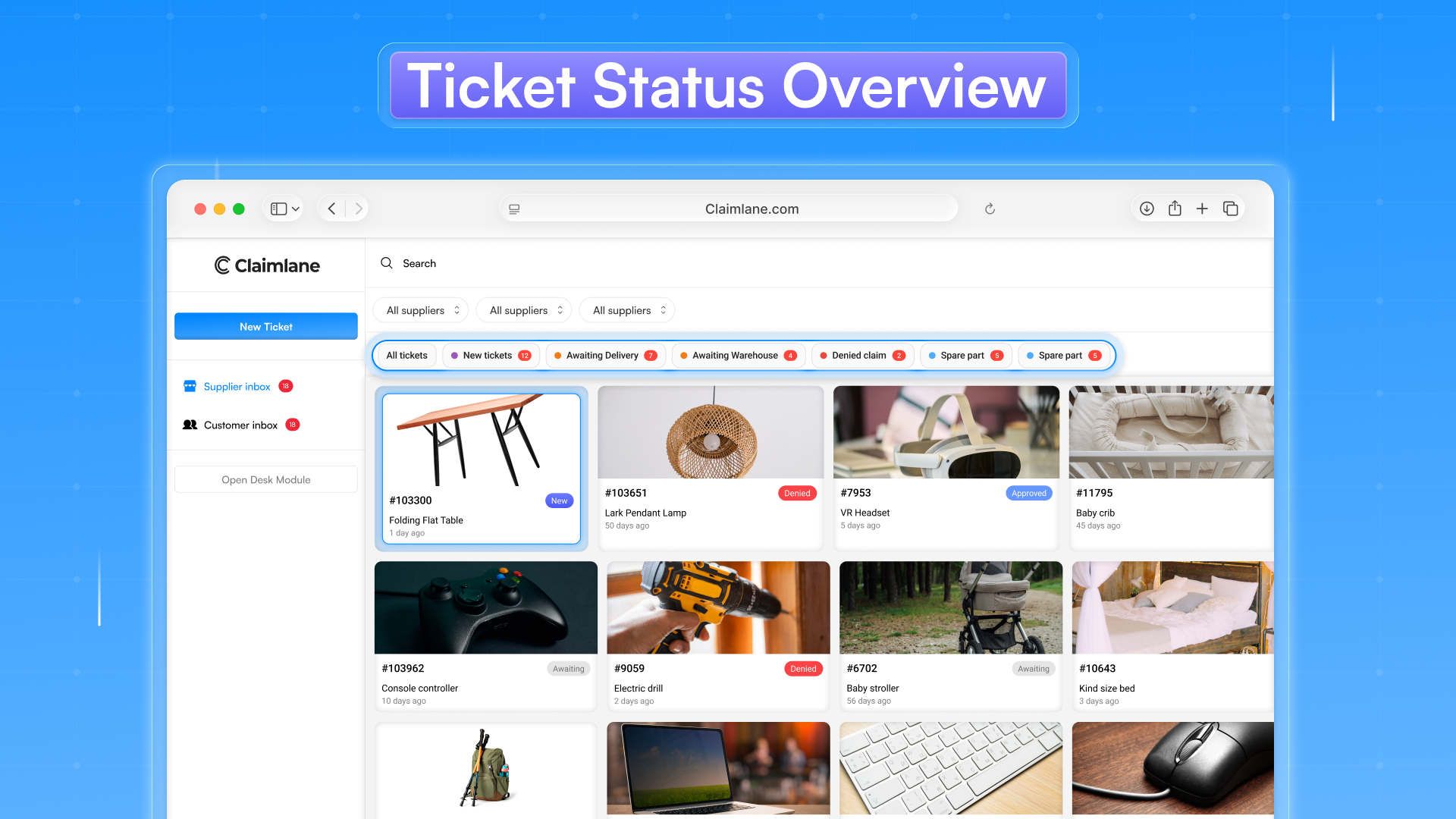 screenshot of Claimlane