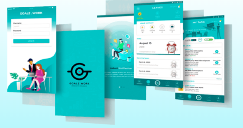 screenshot of Goalz Work