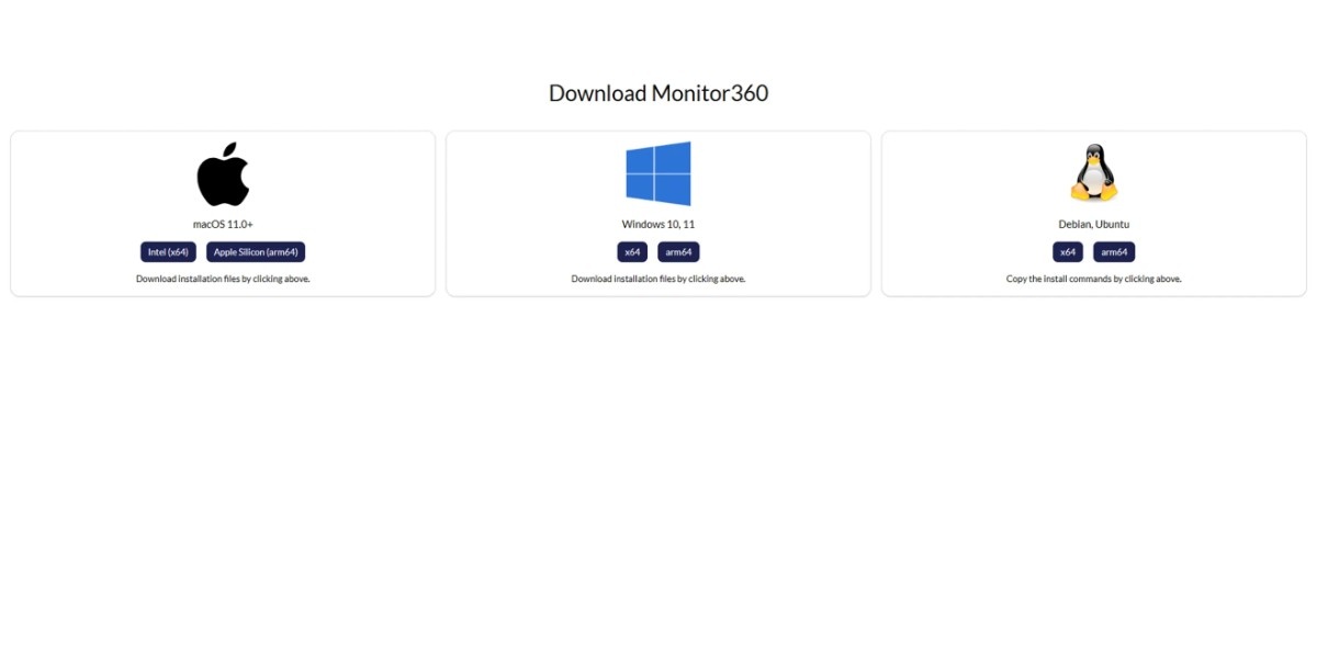 screenshot of Monitor360