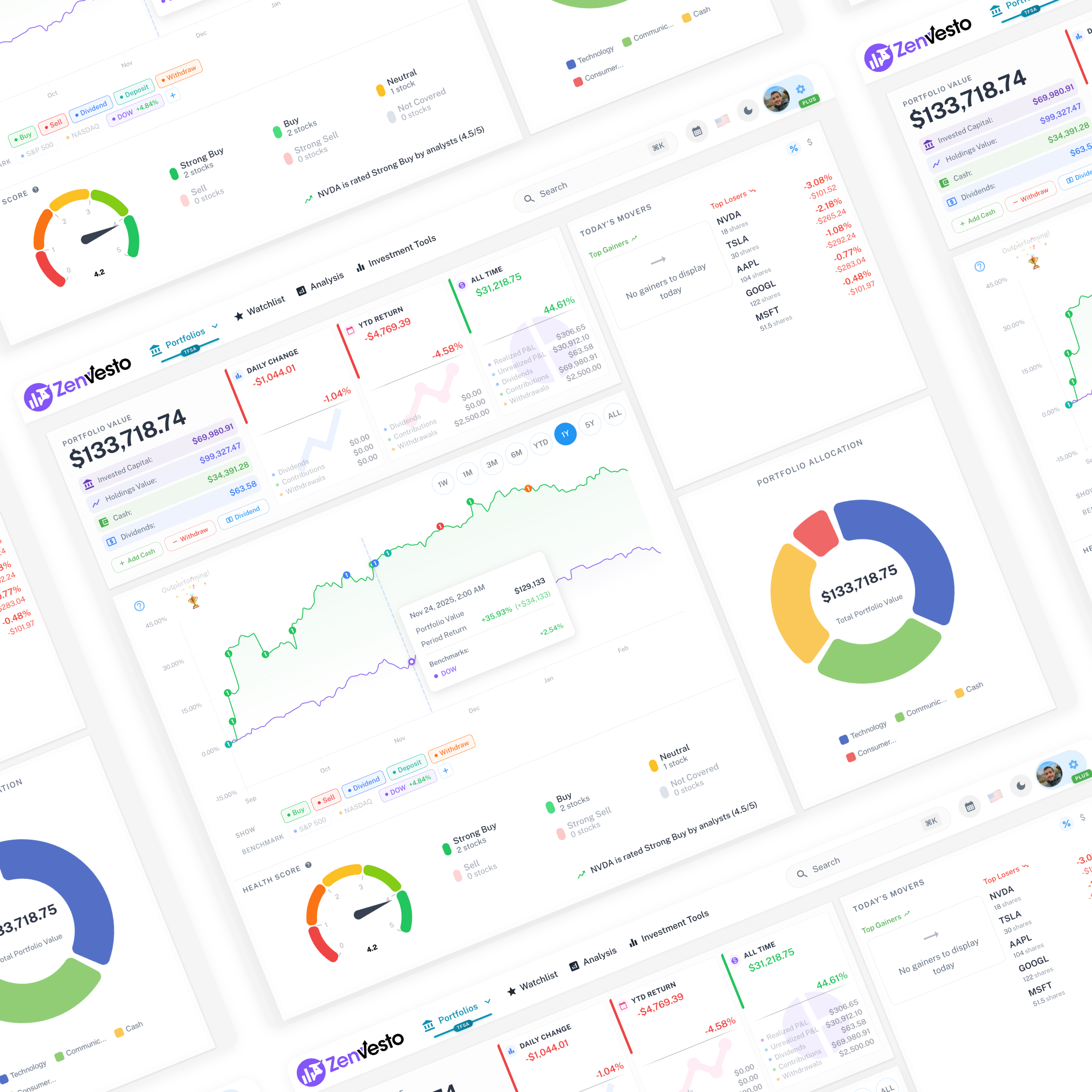 screenshot of Zenvesto