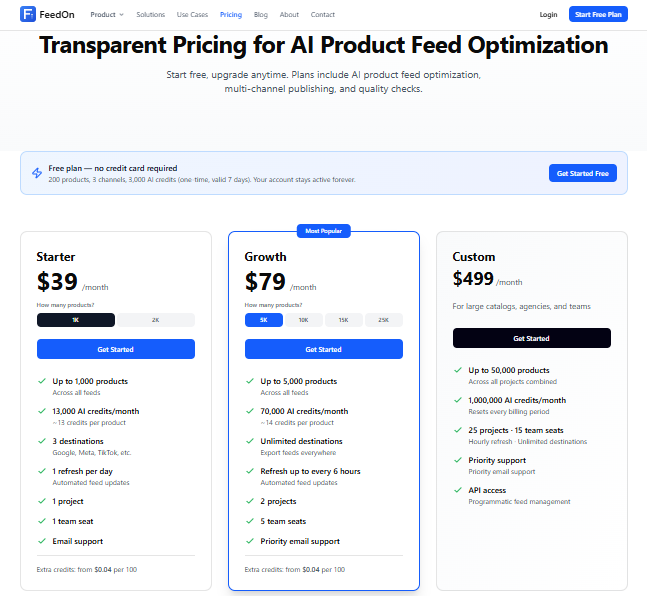 screenshot of Feedon AI