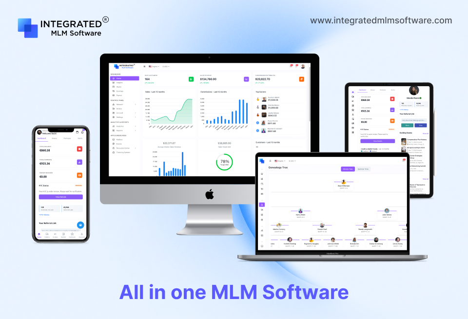 screenshot of Integrated MLM Software