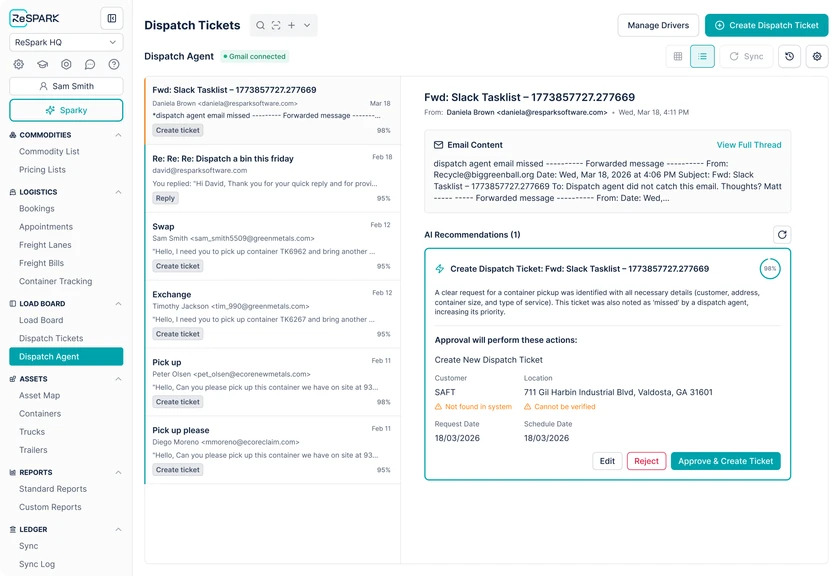 screenshot of reSpark Software