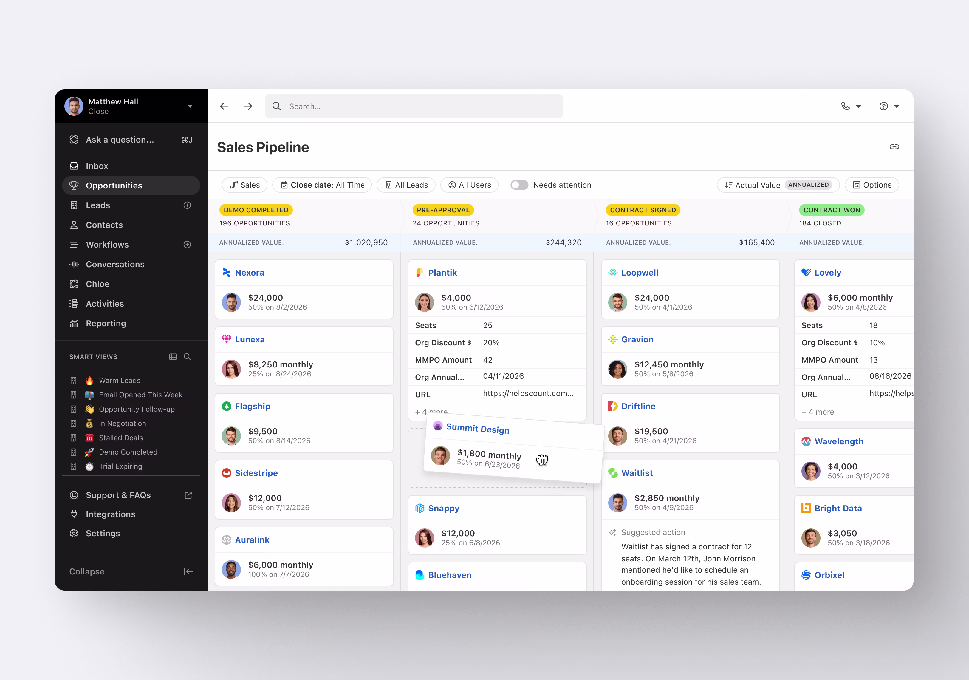 screenshot of Close