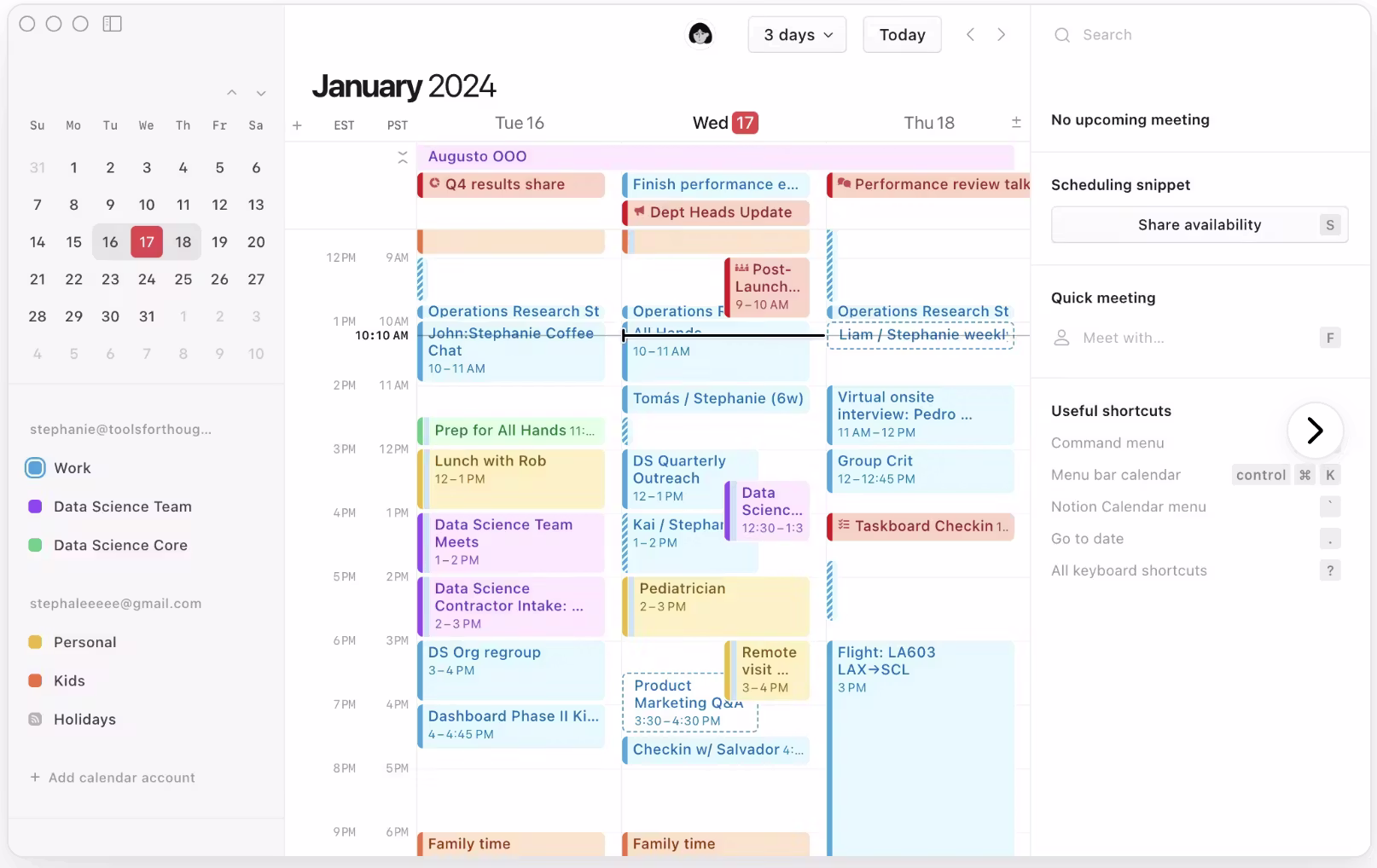 screenshot of Notion