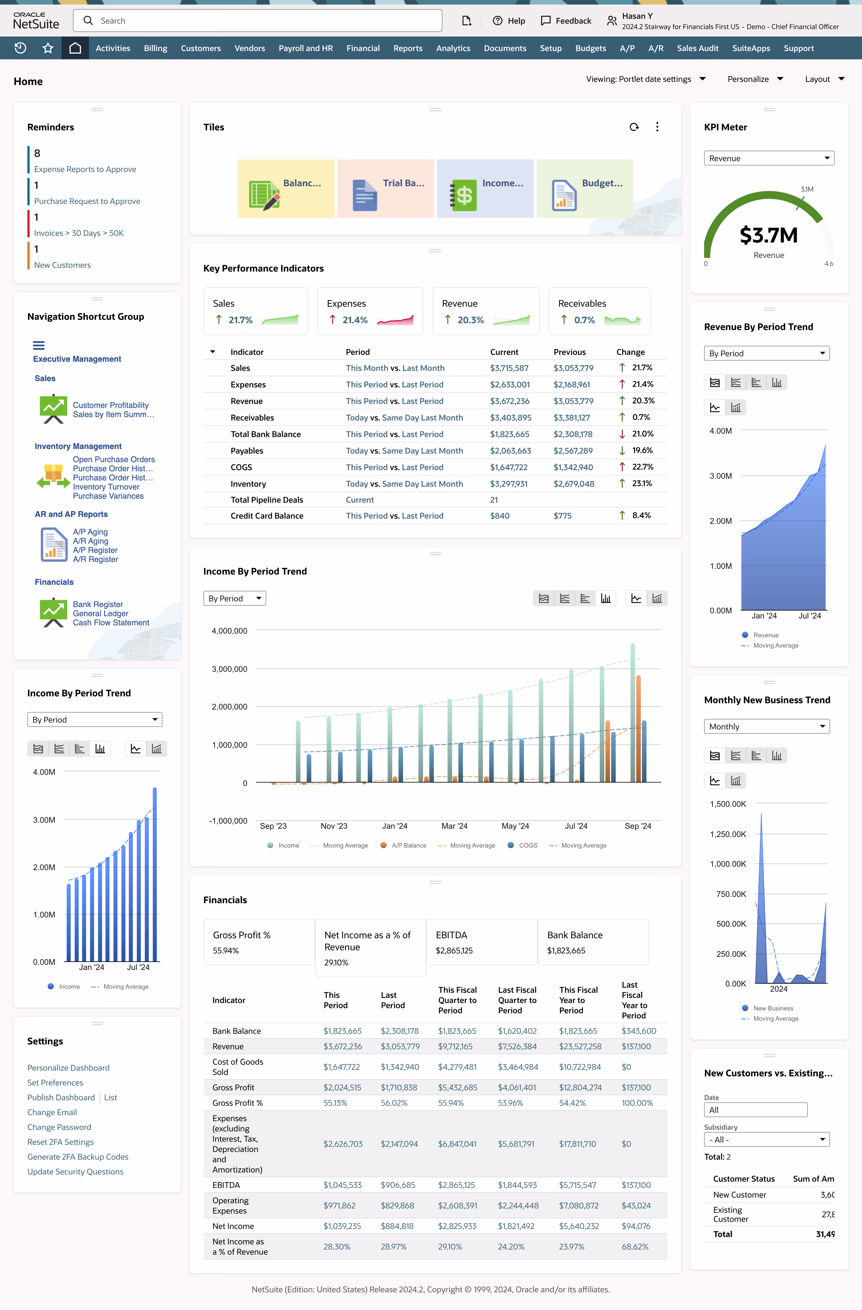screenshot of NetSuite
