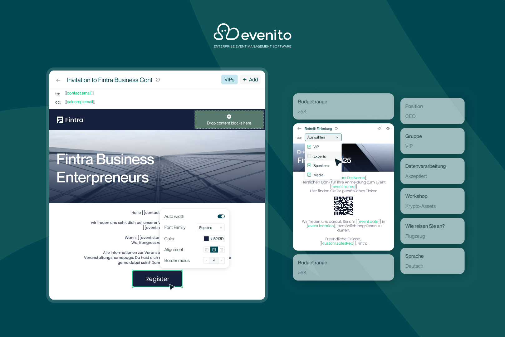 screenshot of evenito