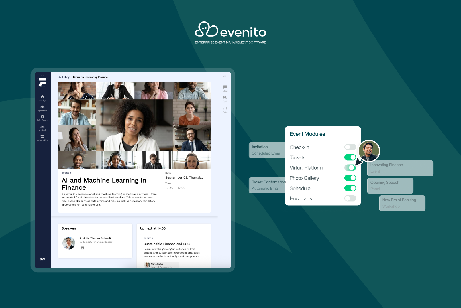screenshot of evenito
