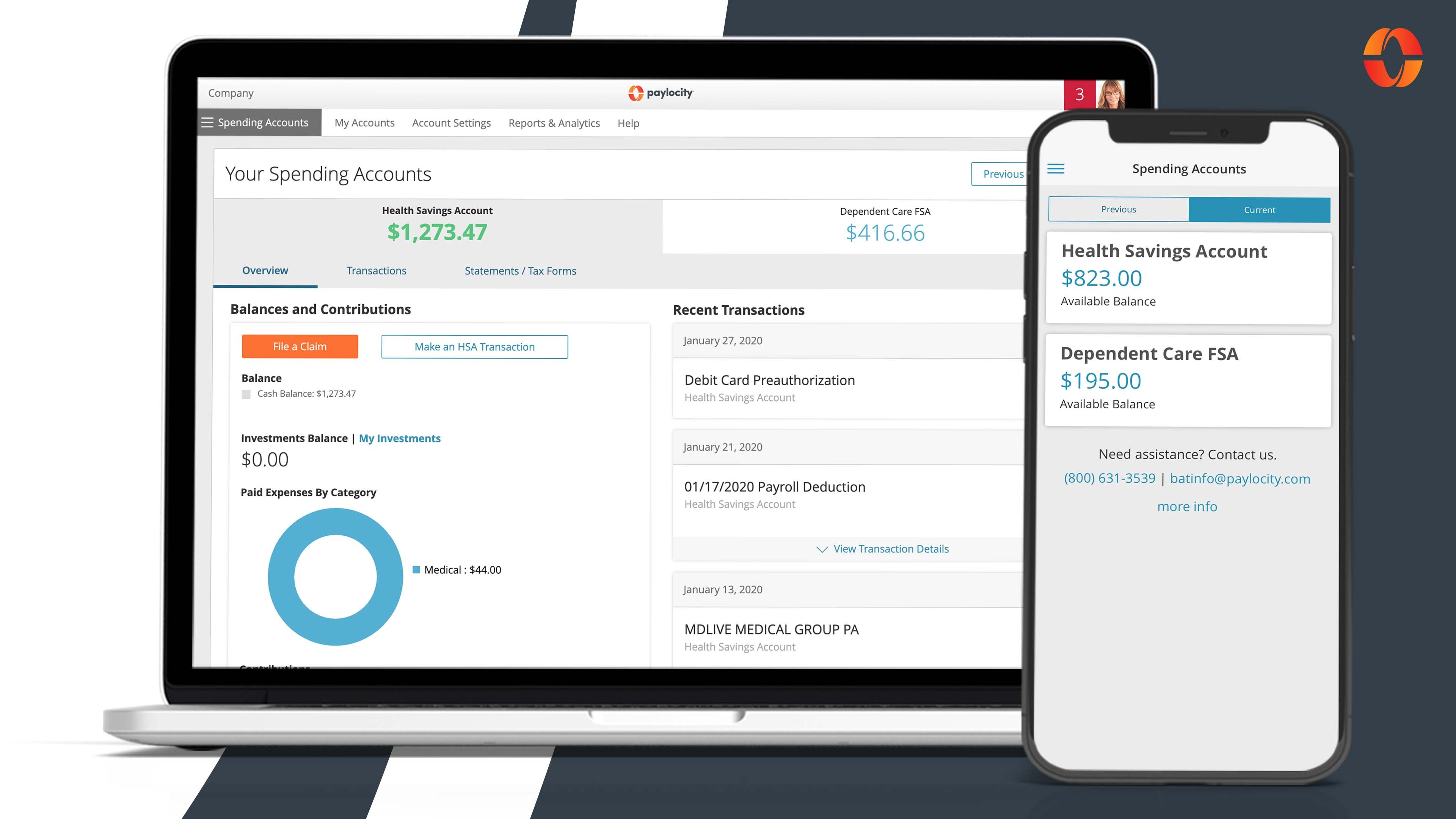 screenshot of Paylocity