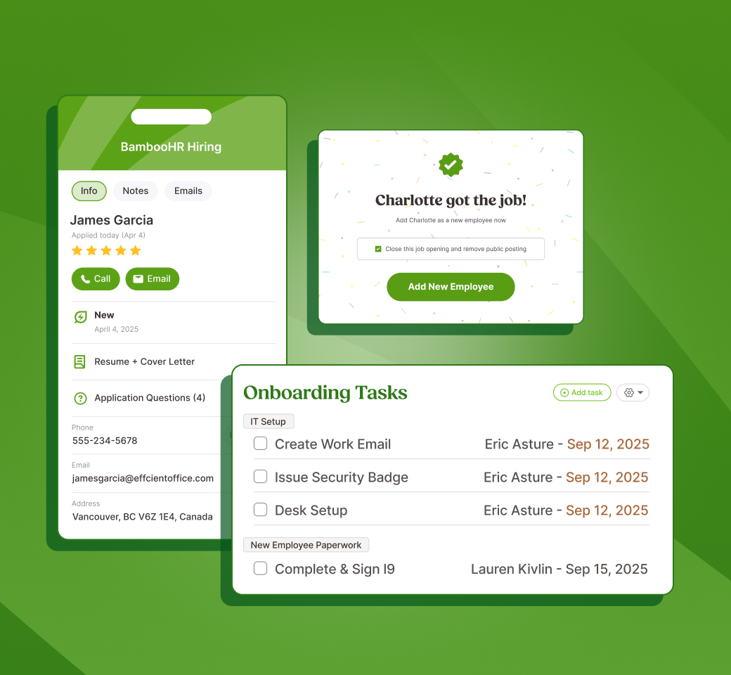 screenshot of BambooHR