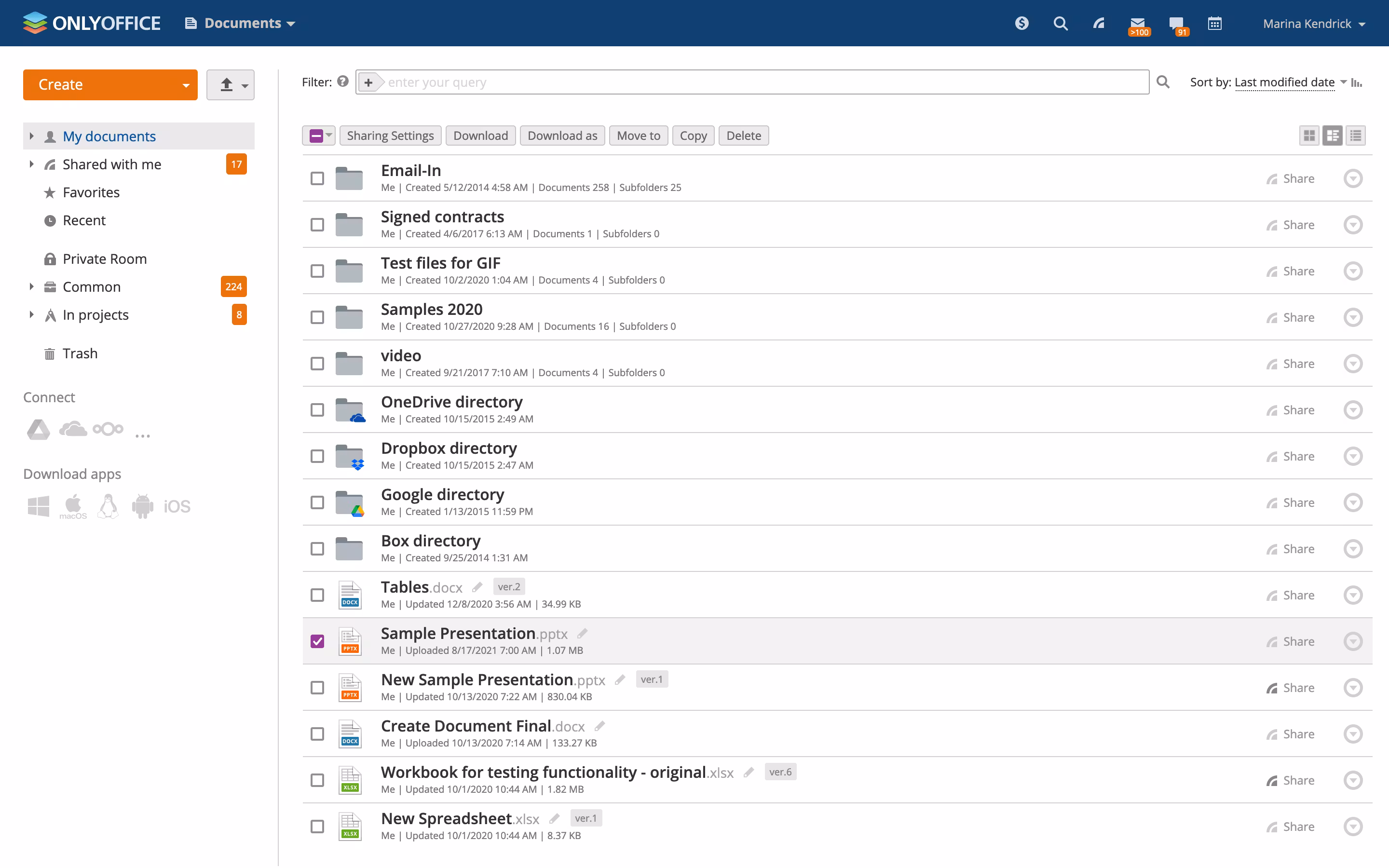 screenshot of ONLYOFFICE