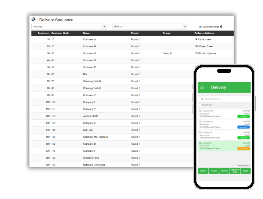 screenshot of EasyVend