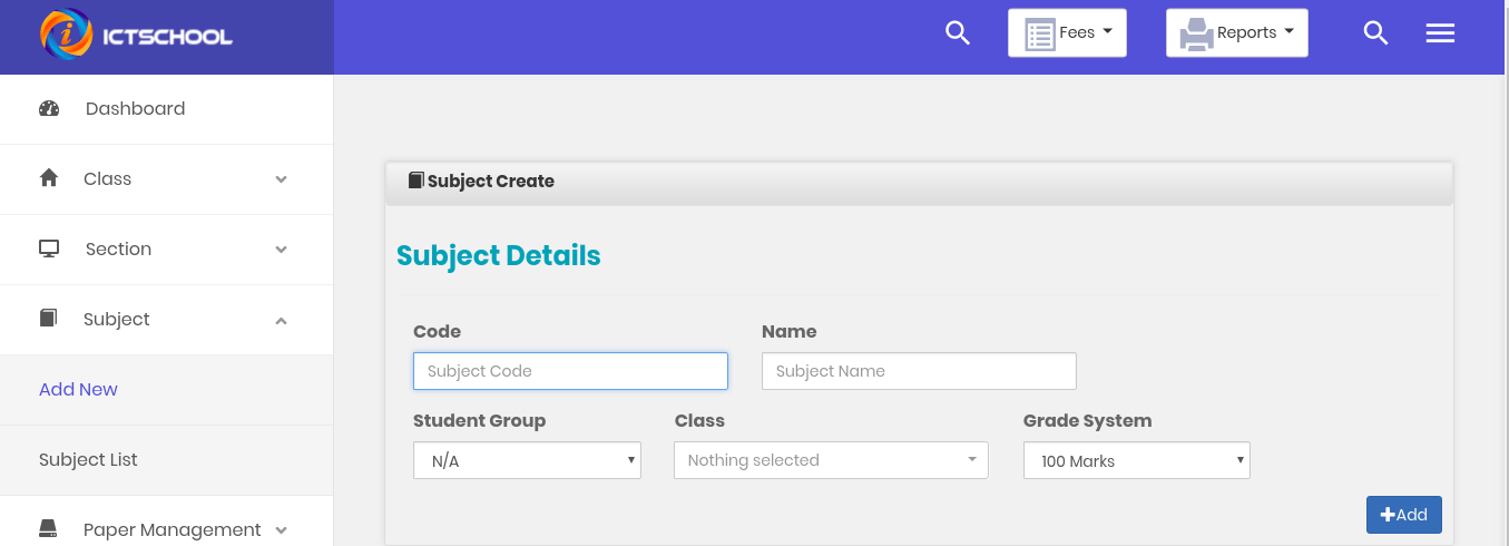 screenshot of ICTSchool