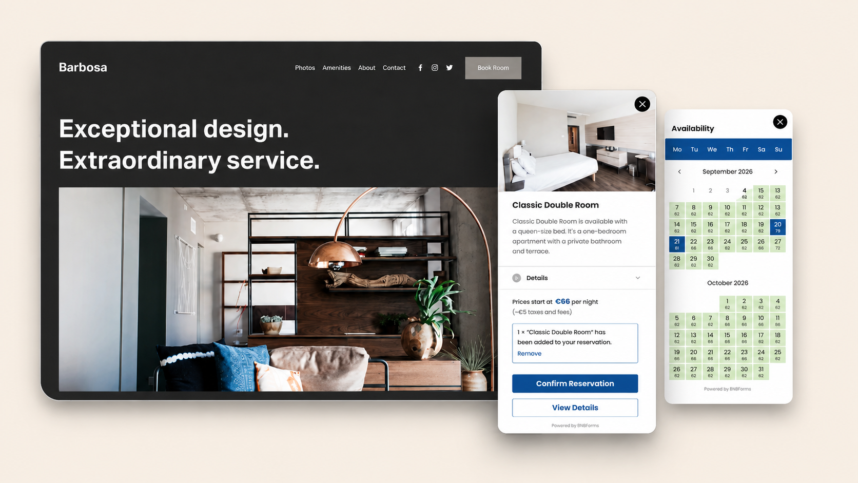How to Take Direct Bookings with Squarespace Hotel Booking System