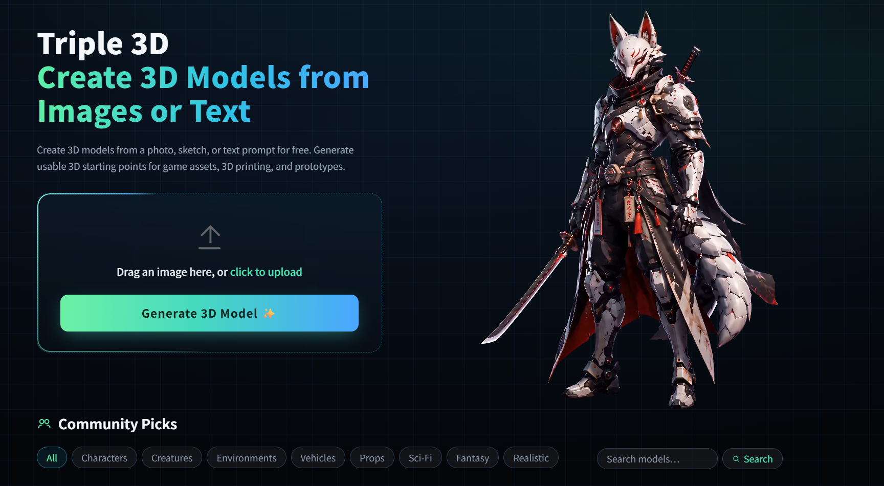 screenshot of Triple 3D