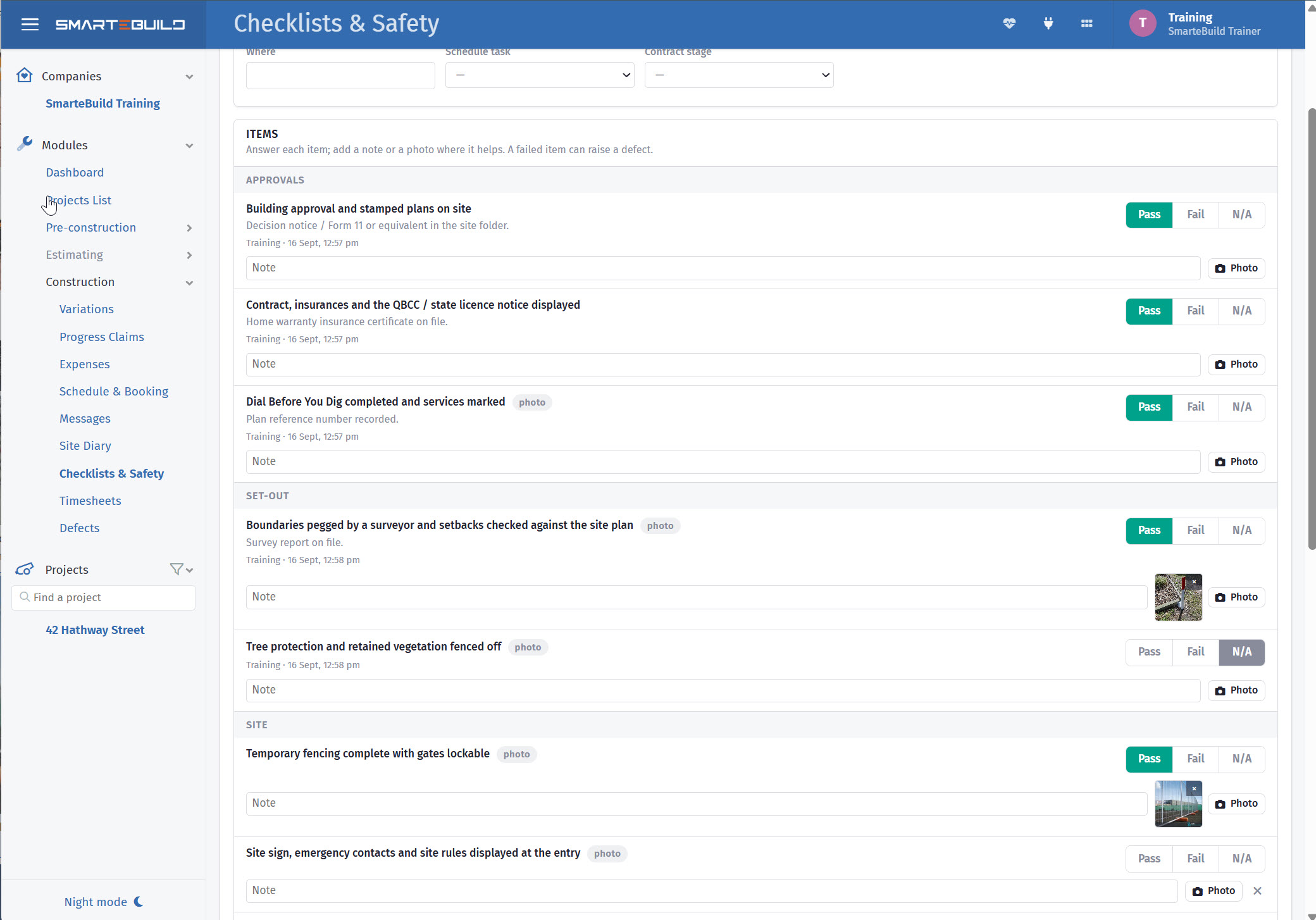 screenshot of SmarteBuild