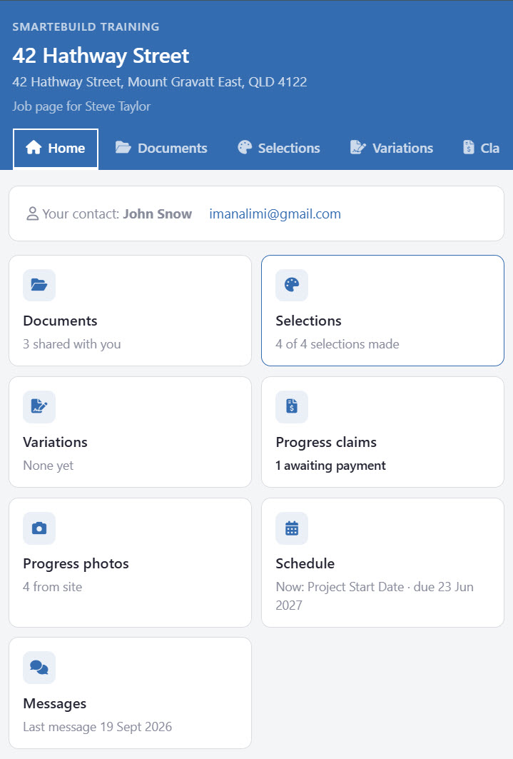 screenshot of SmarteBuild