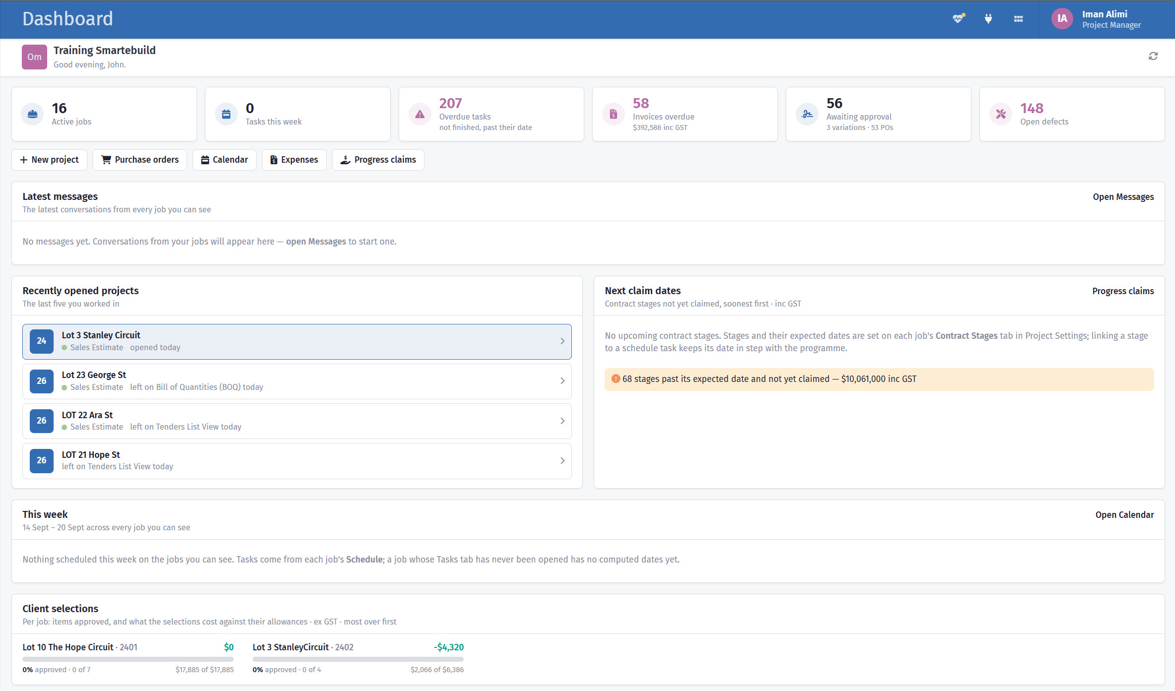 screenshot of SmarteBuild