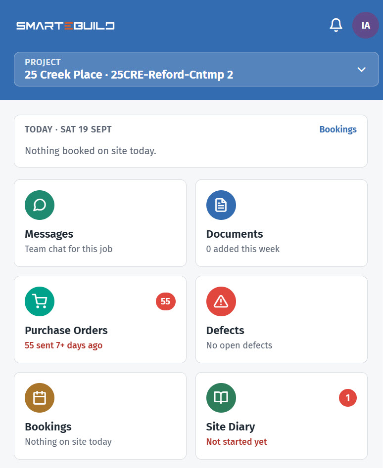 screenshot of SmarteBuild