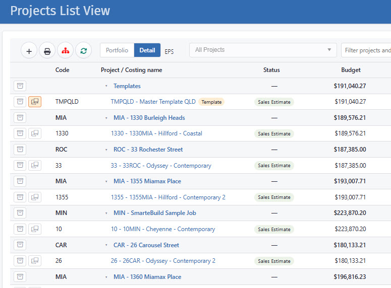 screenshot of SmarteBuild
