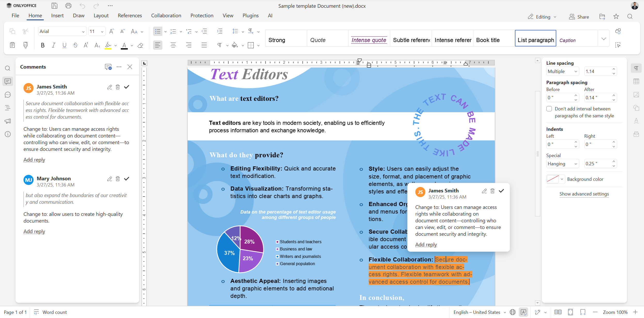 Real-time Document Collaboration Software: Why ONLYOFFICE Docs is the Right Choice for Modern Teams