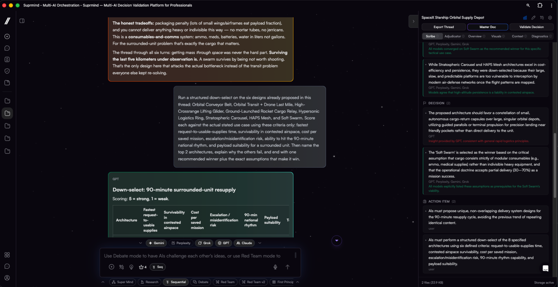 screenshot of Suprmind