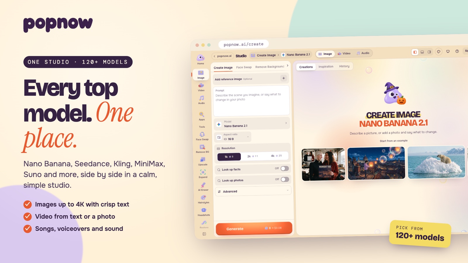 screenshot of PopNow
