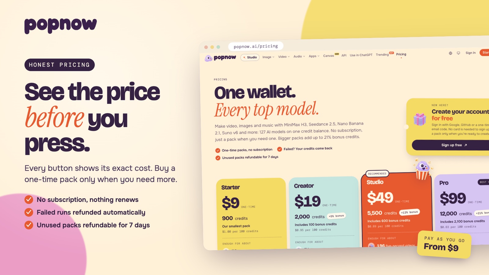 screenshot of PopNow