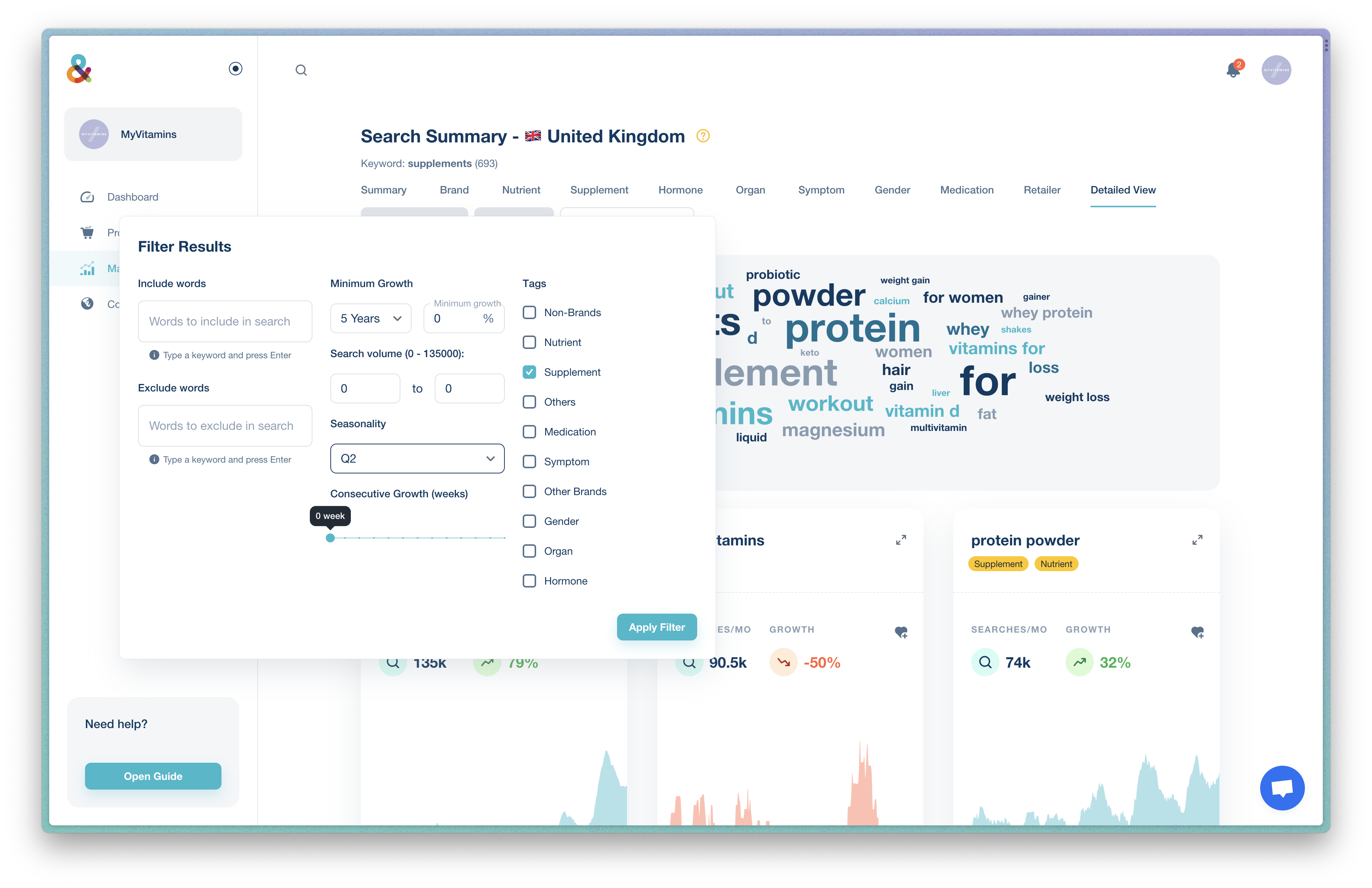 screenshot of &facts