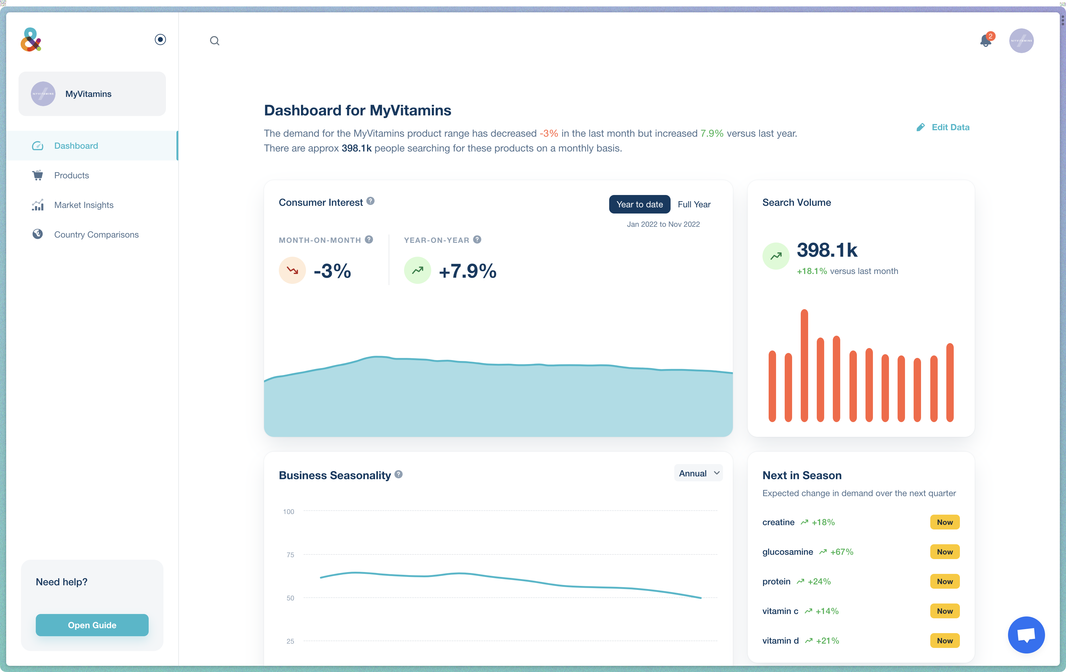 screenshot of &facts