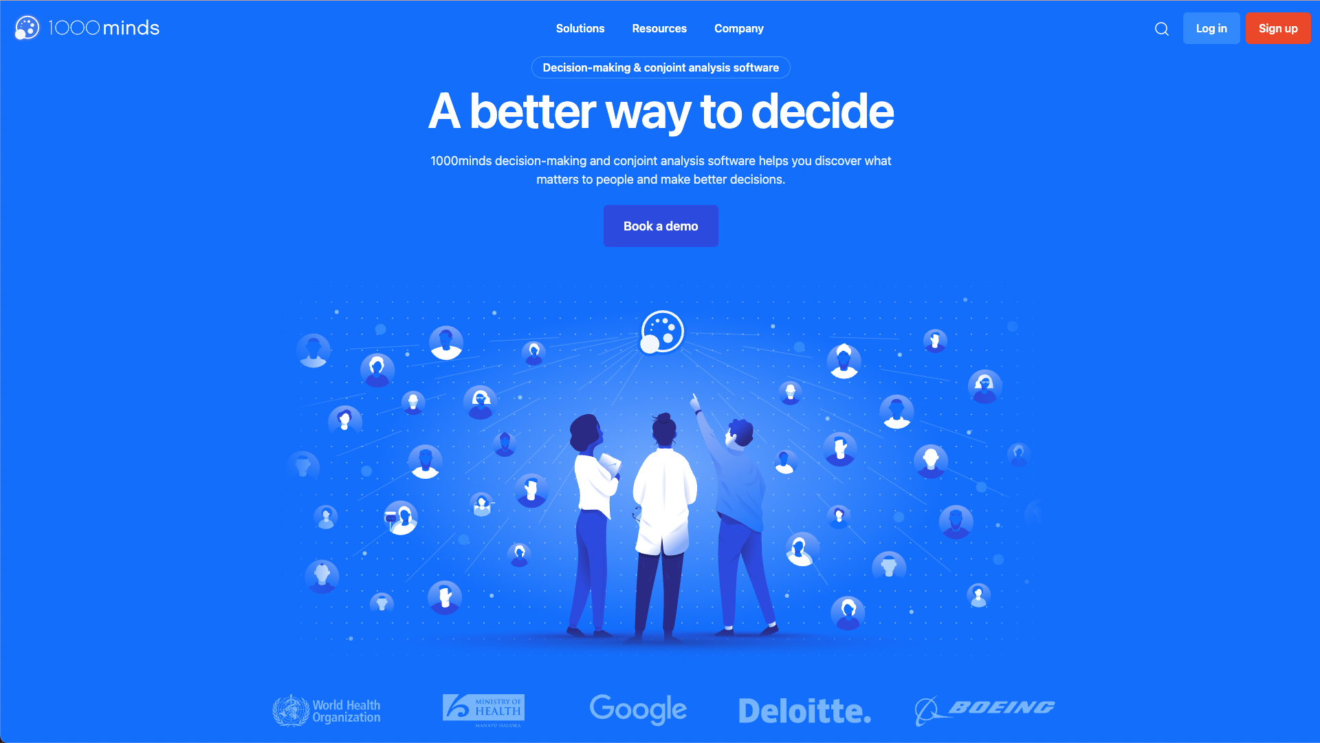 screenshot of 1000minds