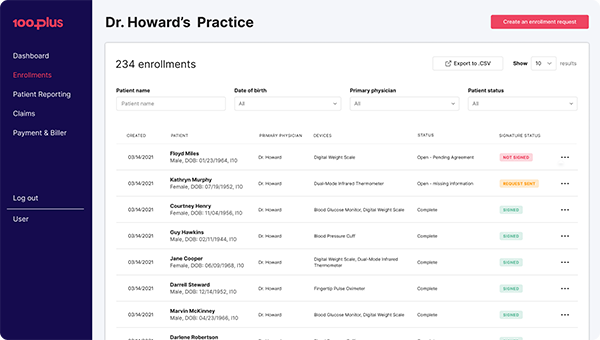 screenshot of 100Plus