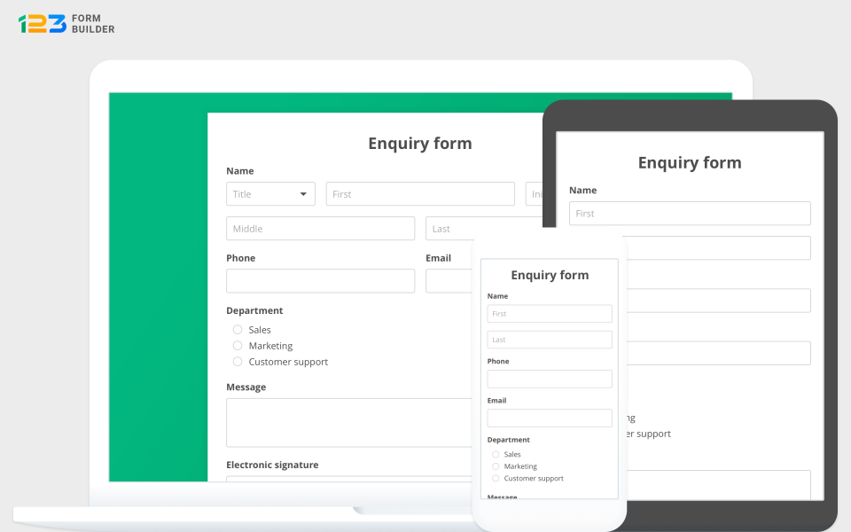 screenshot of 123FormBuilder