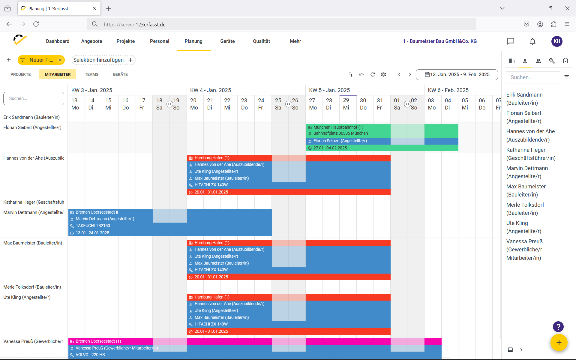 screenshot of 123erfasst