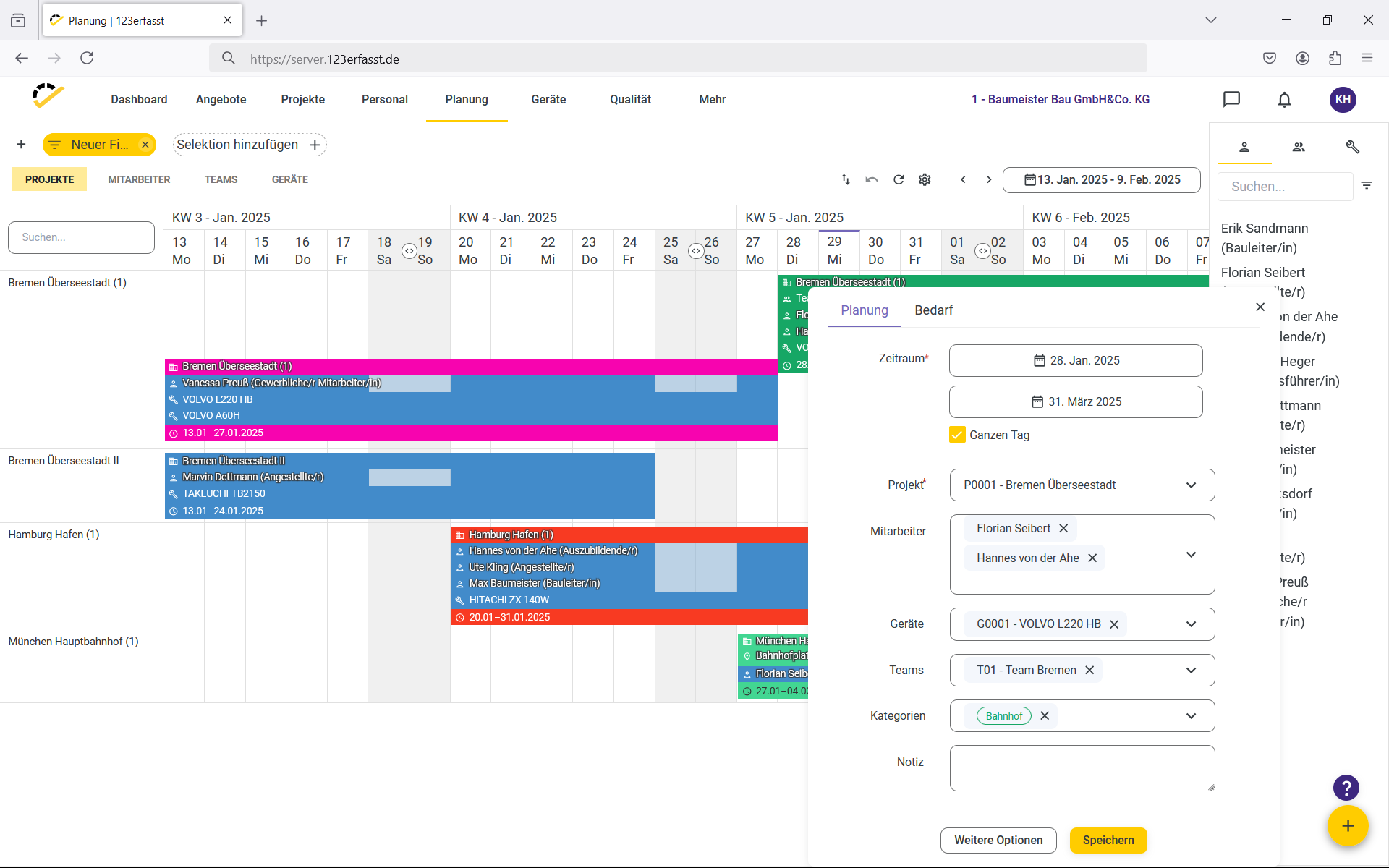 screenshot of 123erfasst