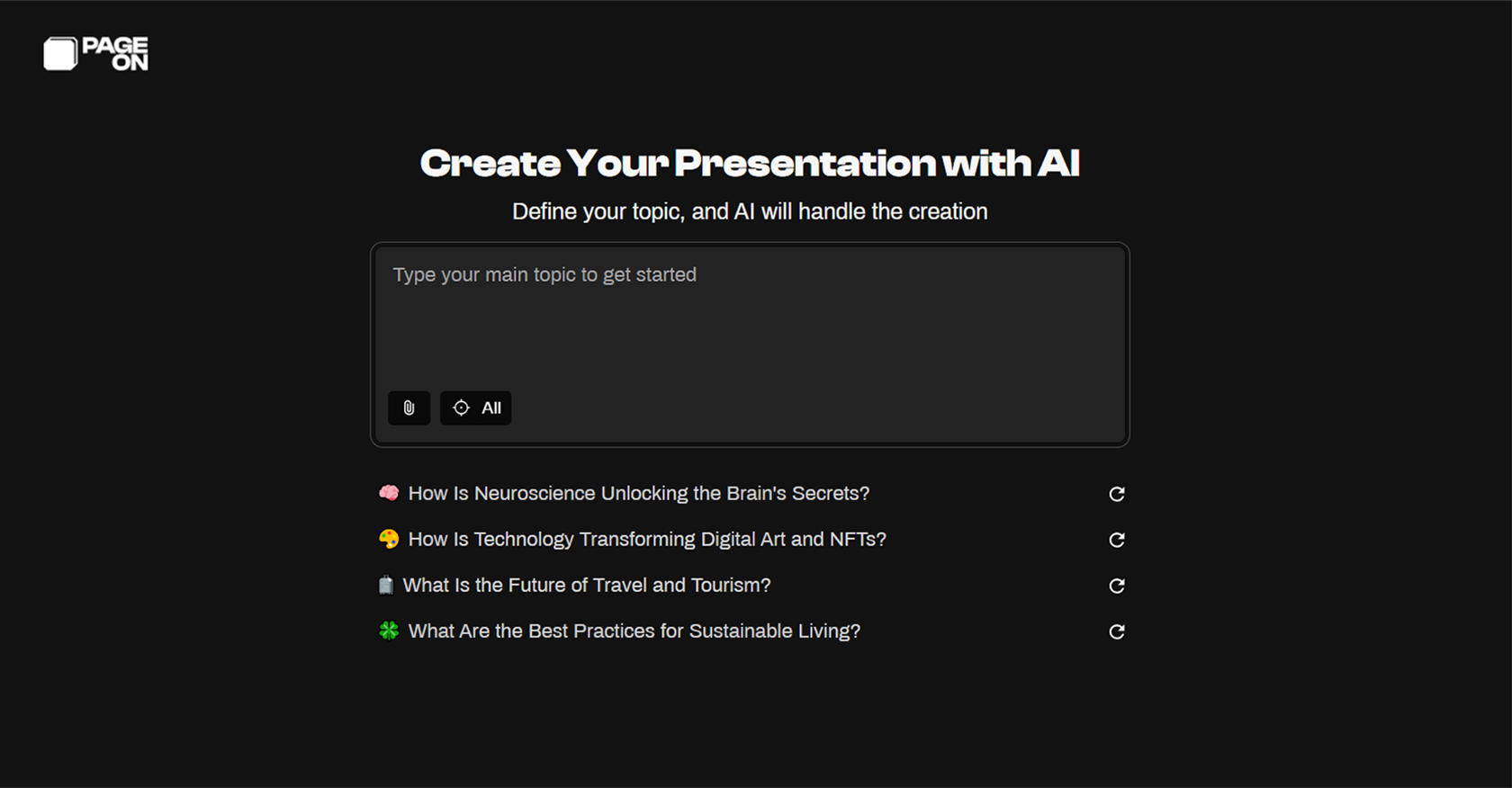 screenshot of PageOn.Ai