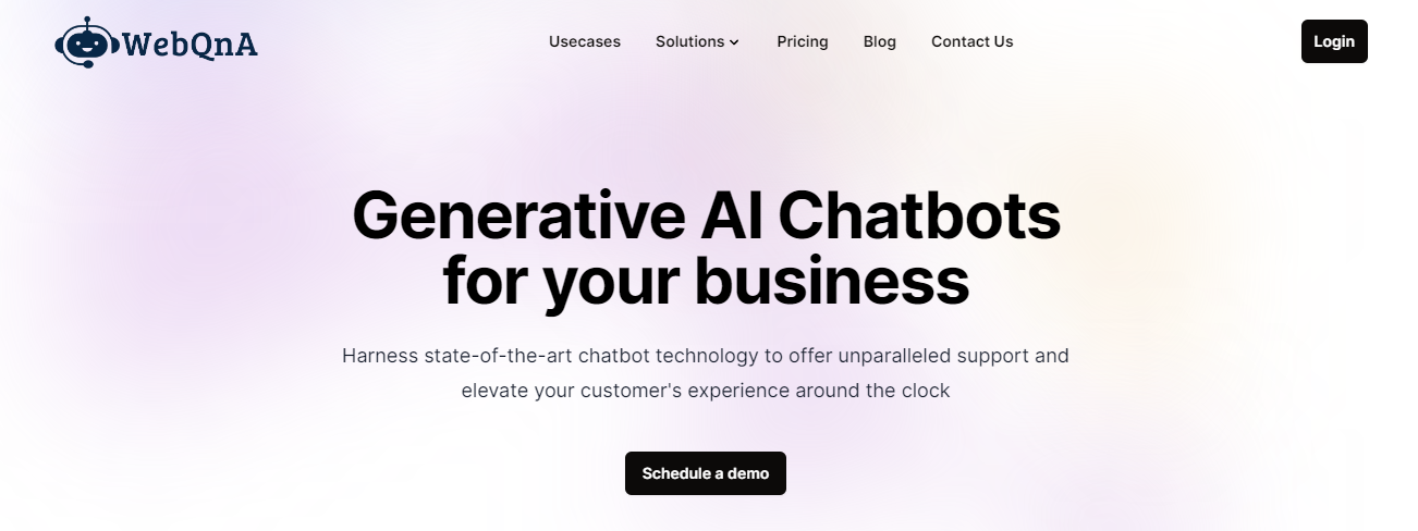 screenshot of WebQnA