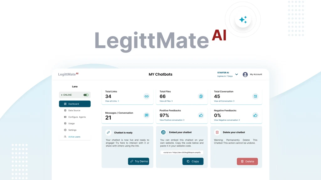 screenshot of AI Chatbot Software
