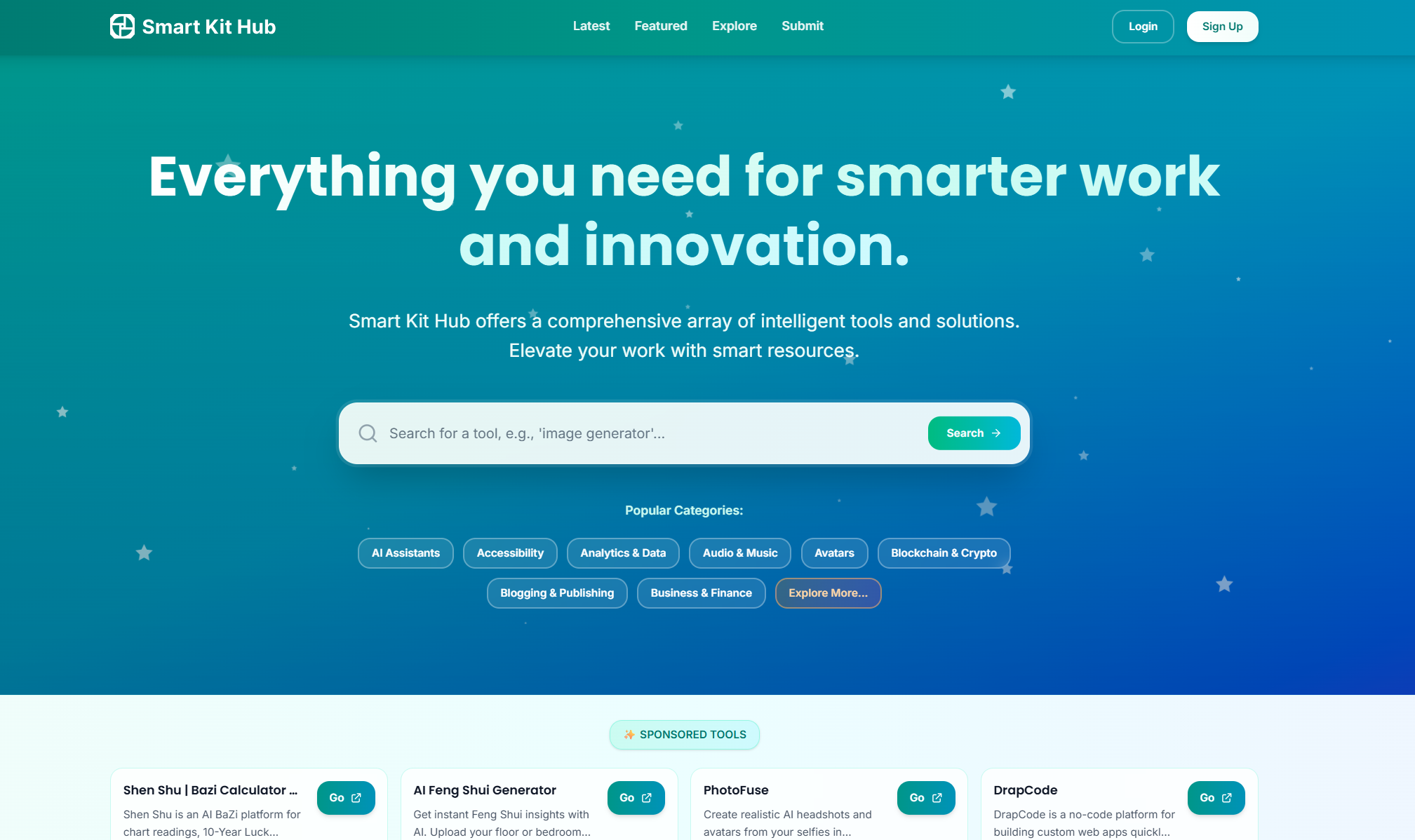 screenshot of Smart Kit Hub