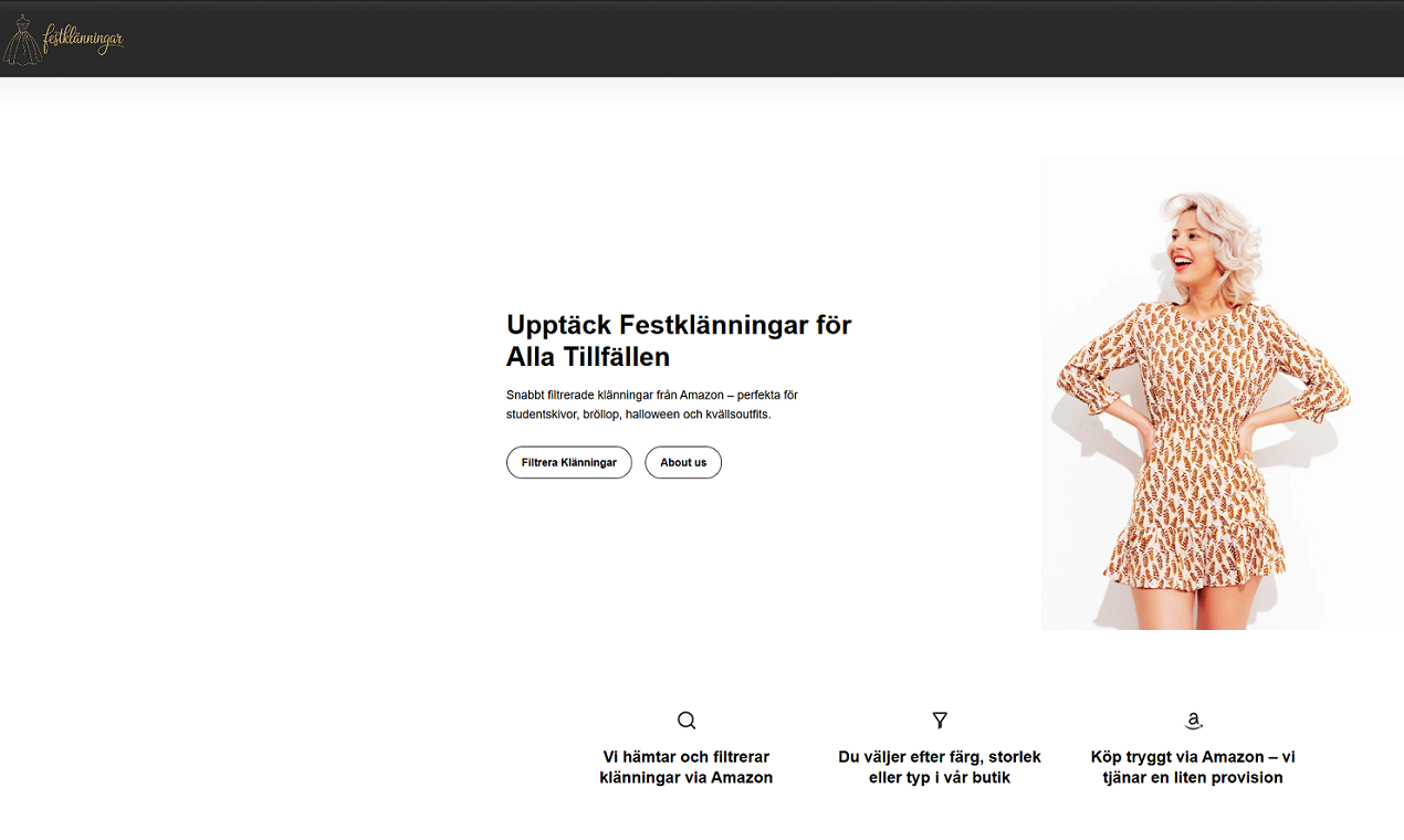 screenshot of FestklÃ¤nningar