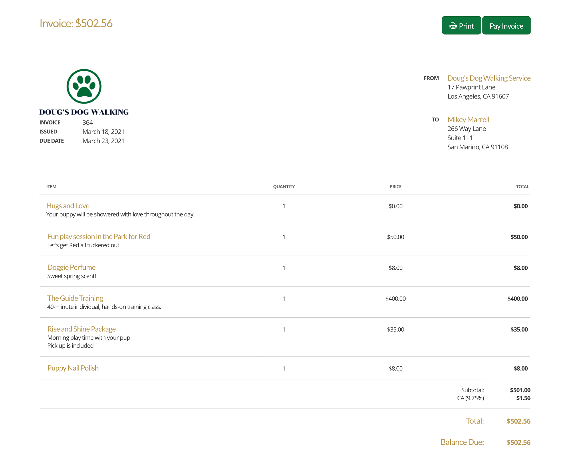 screenshot of 17hats