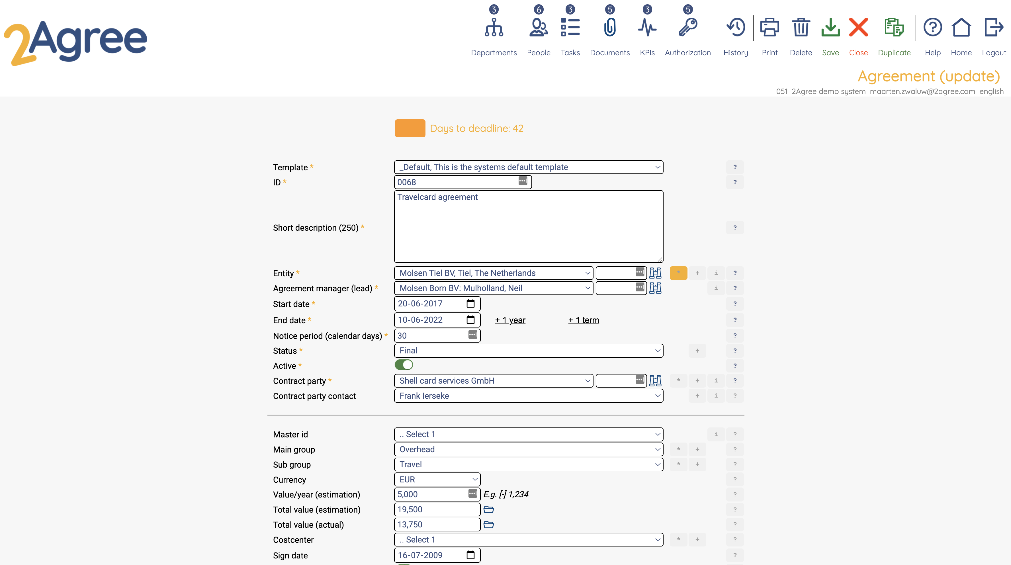 screenshot of 2Agree
