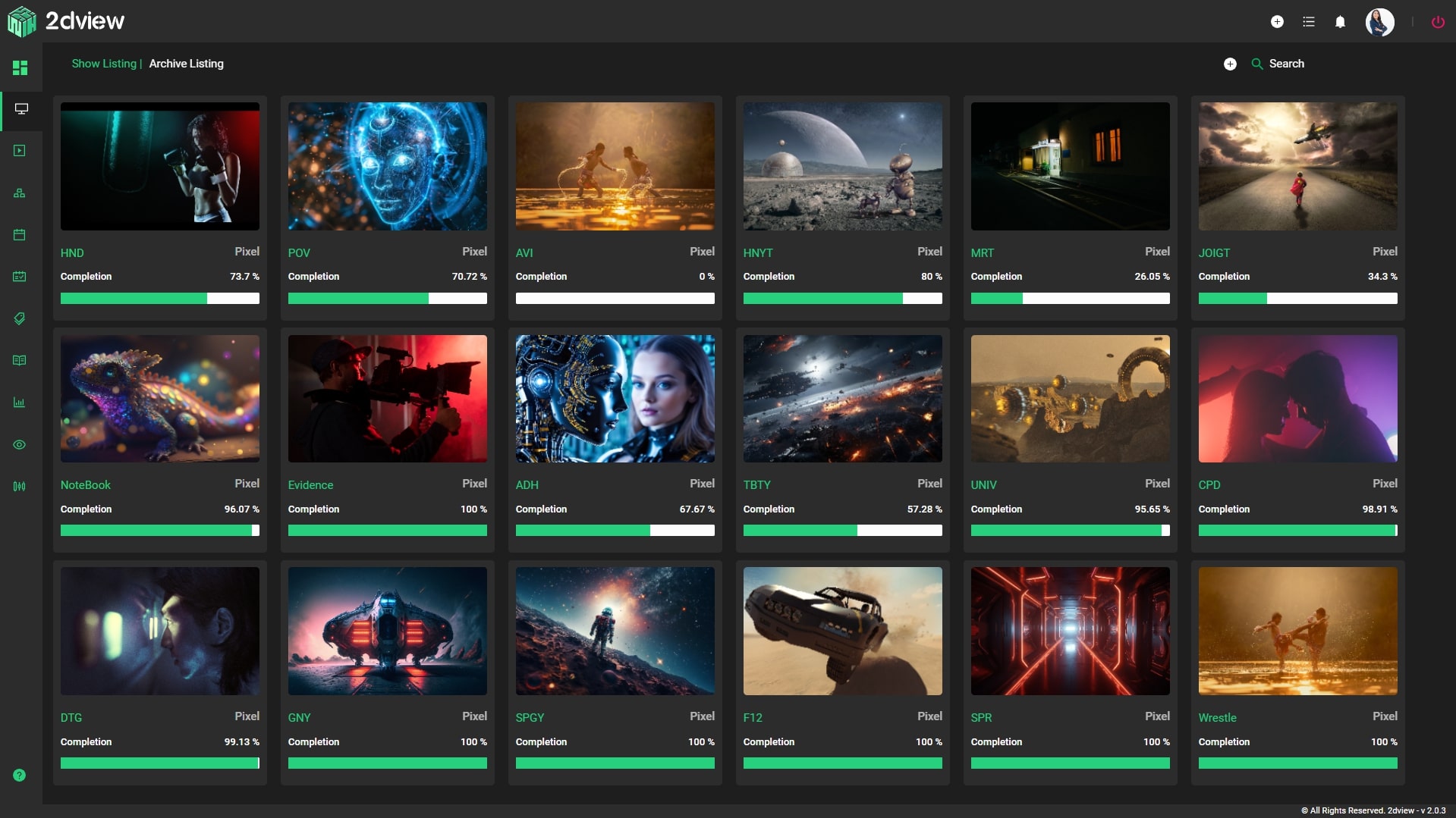 screenshot of 2dview