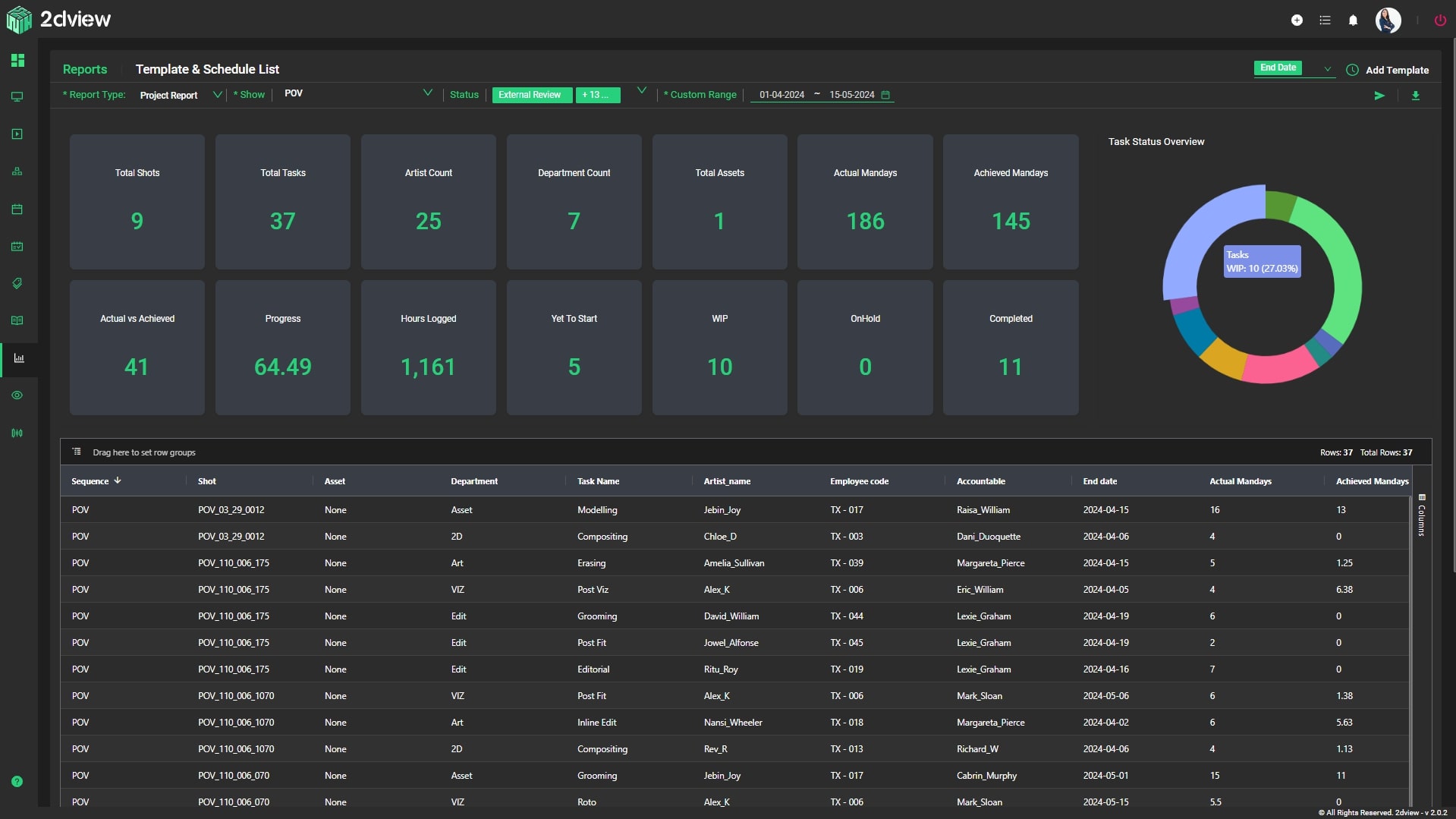 screenshot of 2dview