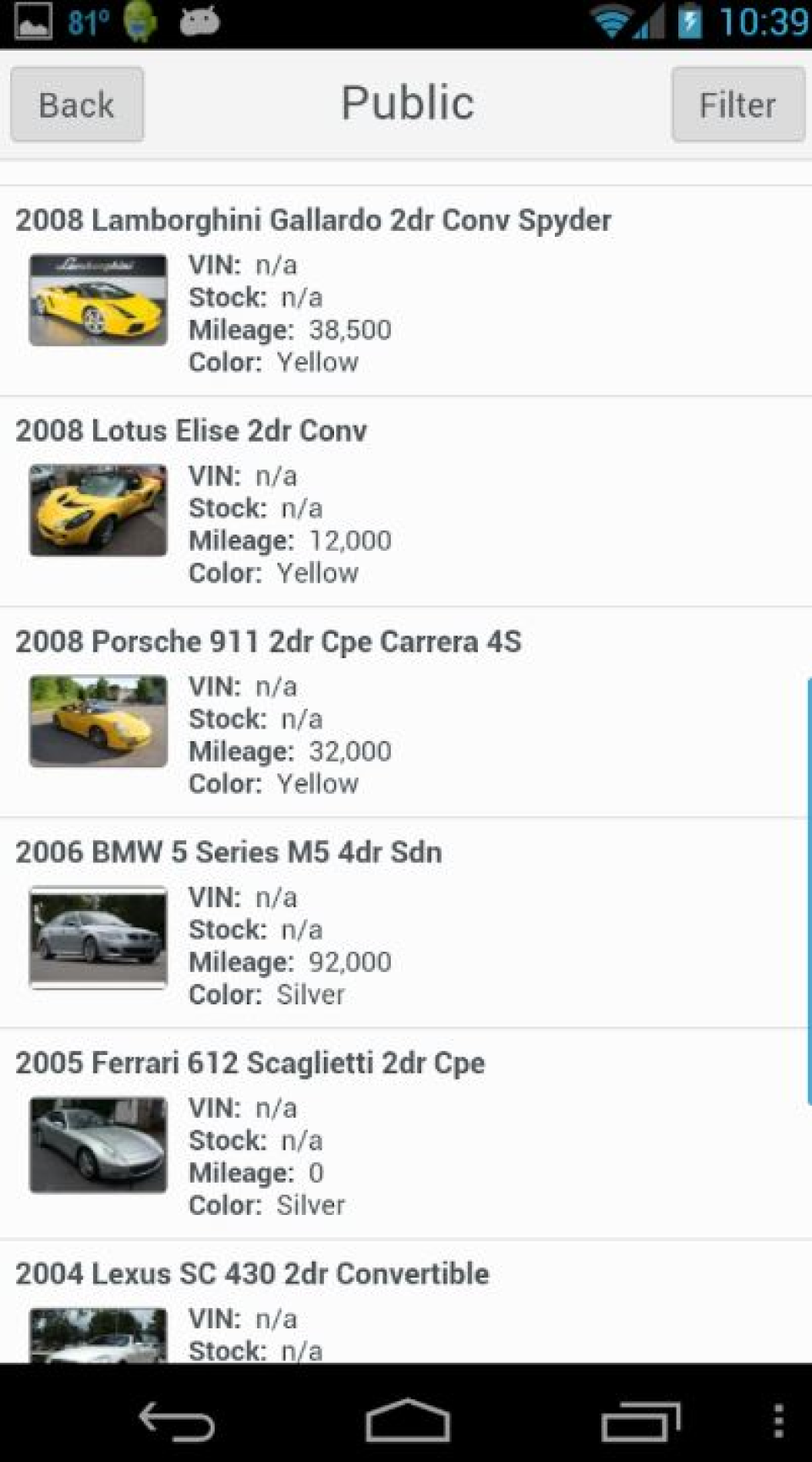 screenshot of 360VINspin