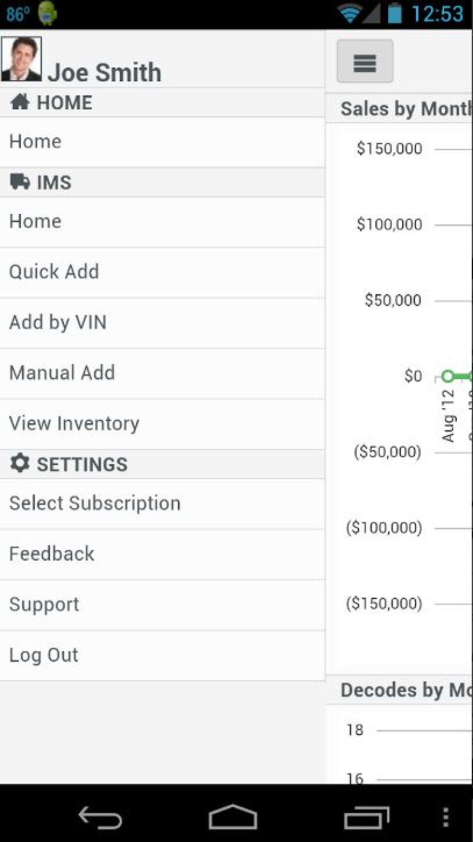 screenshot of 360VINspin