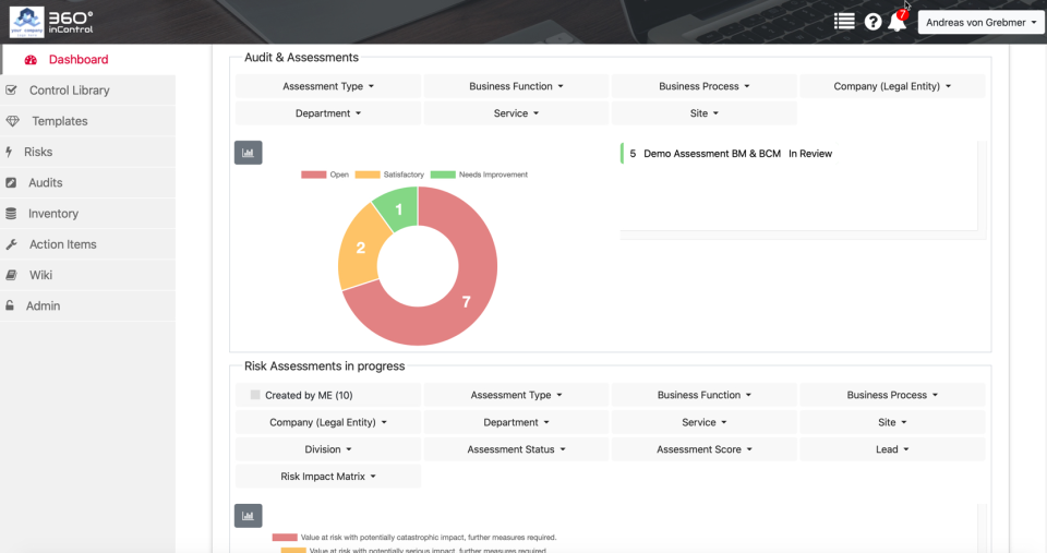 screenshot of 360inControl