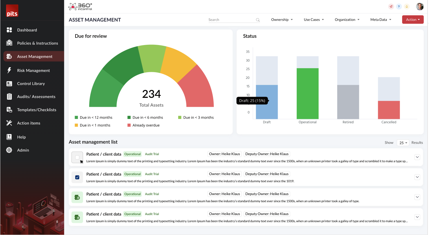 screenshot of 360inControl